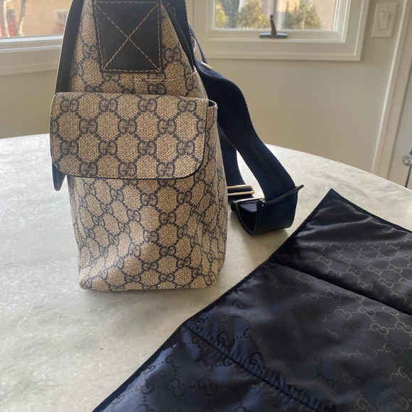 Authentic Gucci Diaper Bag - Navy